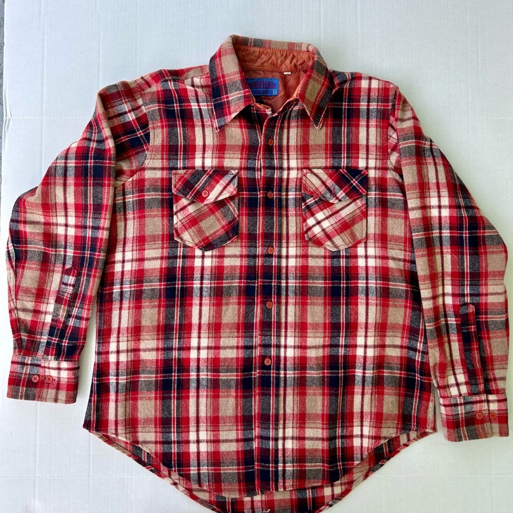 Ponderosa Vintage Wool Blend button Down L